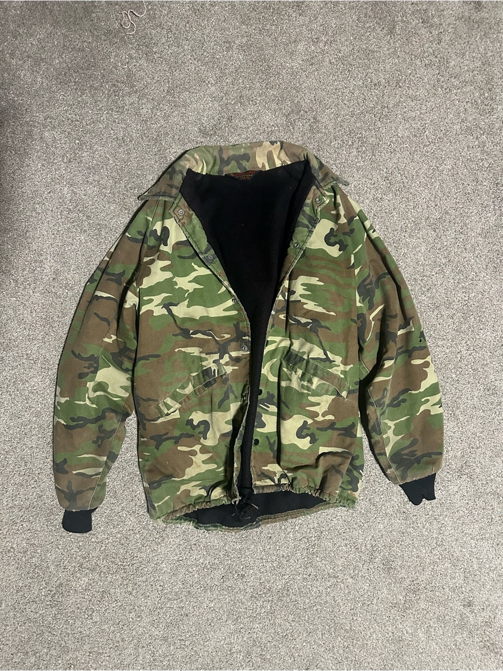 Vintage Camouflage Military Jacket